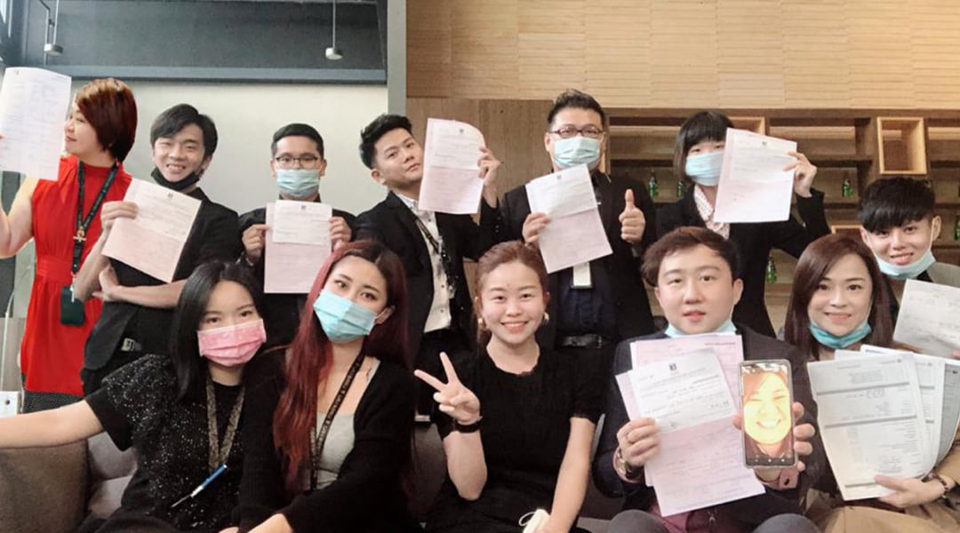 Property team closing deal