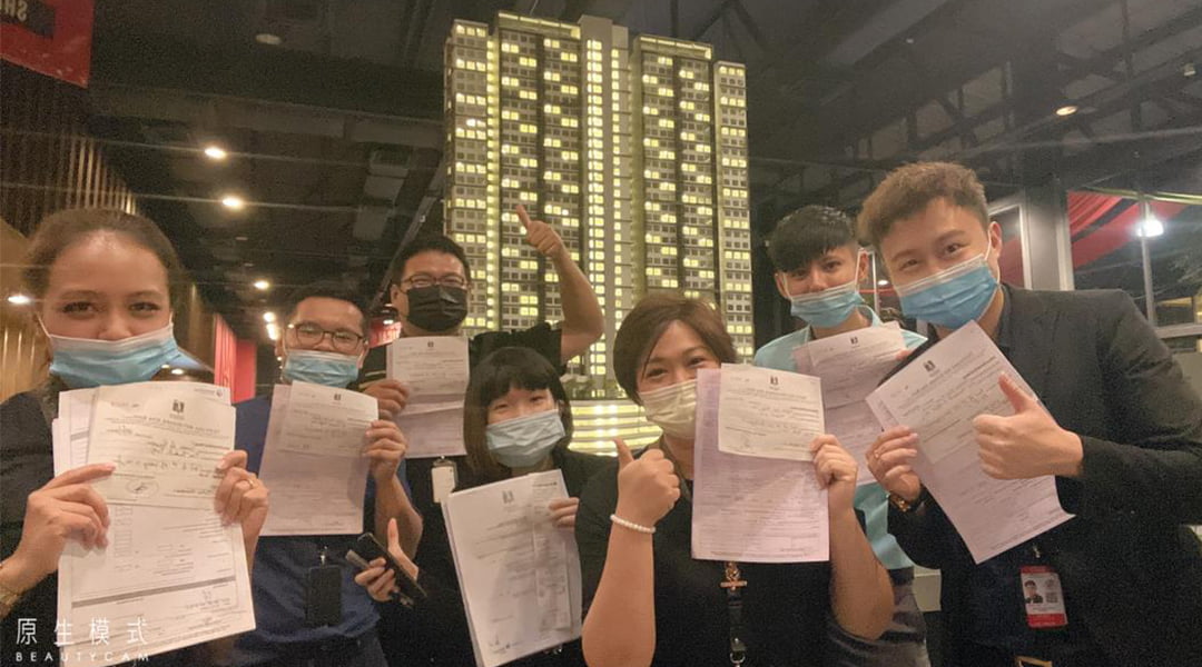 Property team closing deal